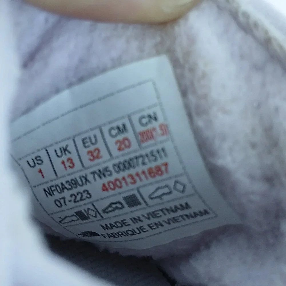 The North Face Thermoball Traction Mule II Kids 1 White Lavender Cabin Outdoor